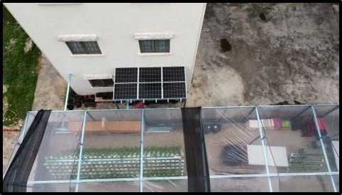 Installation of Off-grid Solar PV System for Greenhouse at Pangsapuri Jasa Mutiara Rini, Skudai