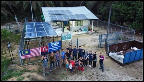 Installation of Centralized Off-grid Solar PV System for Fan and Light at Kampung Orang Asli Pucur